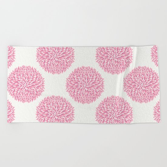 Petal Burst #10 Circles Beach Towel