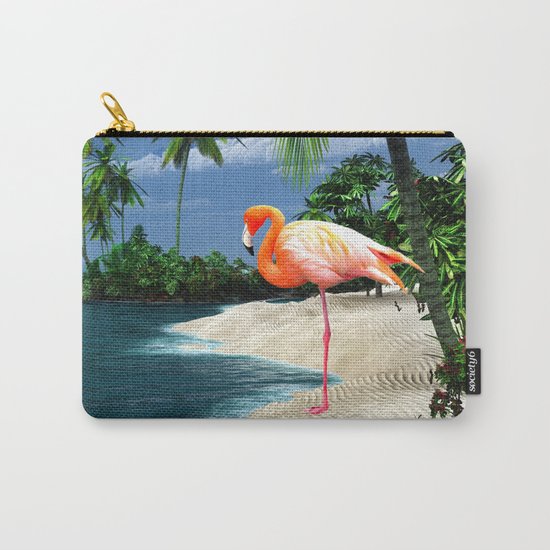 Flamingo Island Carry-All Pouch