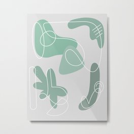 Sea Shapes Metal Print