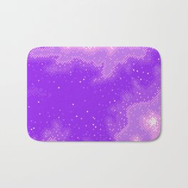Purple Nebula (8bit) Bath Mat