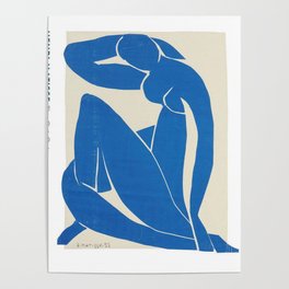 Henri Matisse - Blue Nude No. 4 portrait cut-off advertisement poster Poster