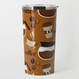 Pattern for Caffeine Coffee Lover Travel Mug