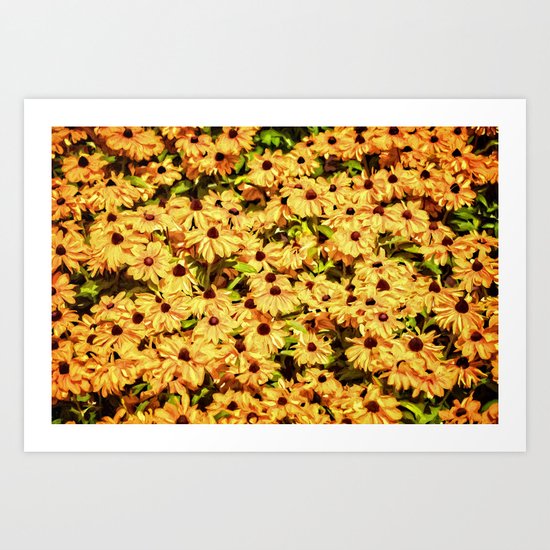 A field of Sunshine Art Print