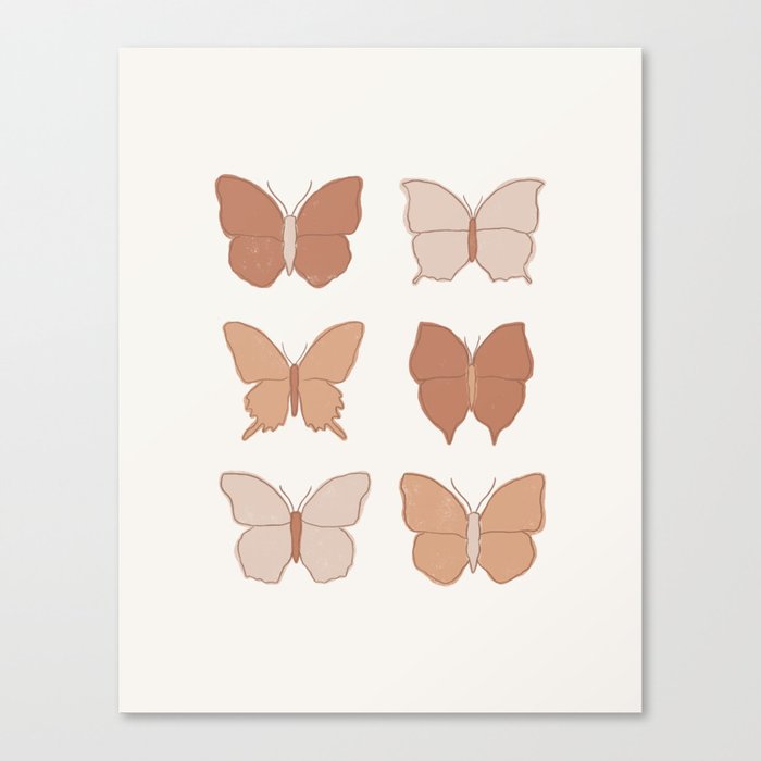 Boho Butterflies Canvas Print
