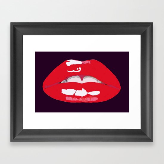 Lushious Lips Framed Art Print