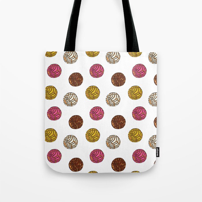 Pan Dulce White Bg Tote Bag By Yocelynriojas Society6 Pan Dulce White Bg Tote Bag