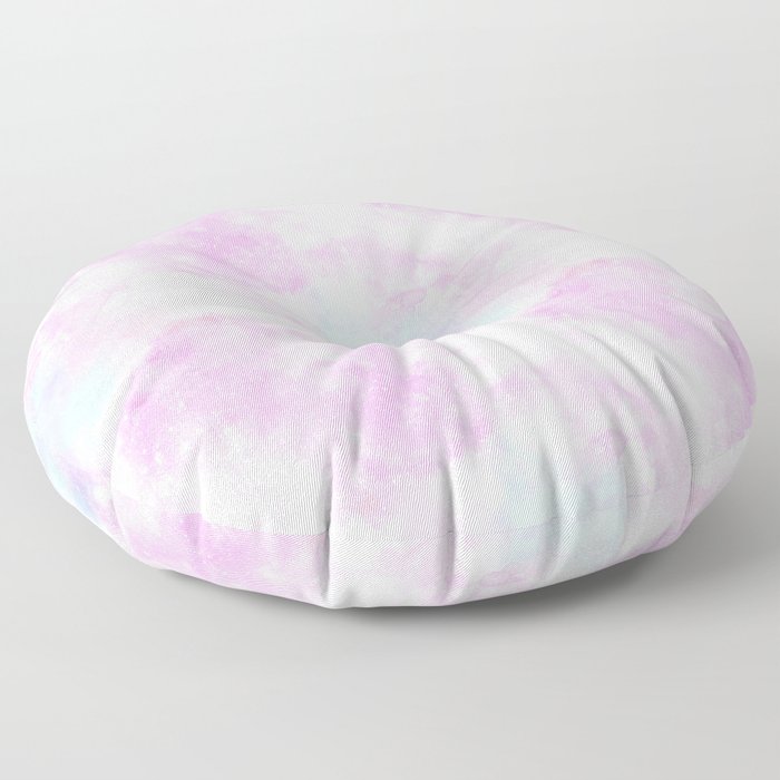 Pink Pastel Galaxy Painting Floor Pillow