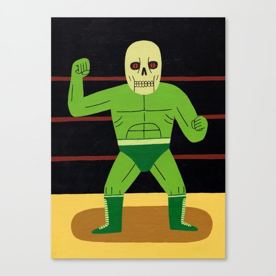 The Glowing Skull Canvas Print