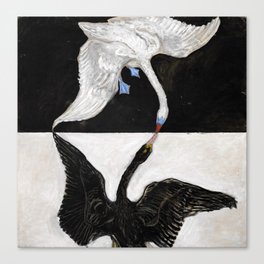 Hilma Af Klint The Swan No 1 Restored Canvas Print
