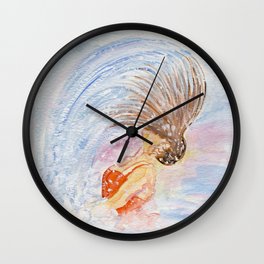 Swimmer - Hair Splash Wall Clock