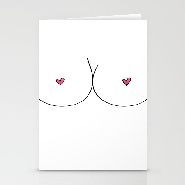 Free Boobs Stationery Cards