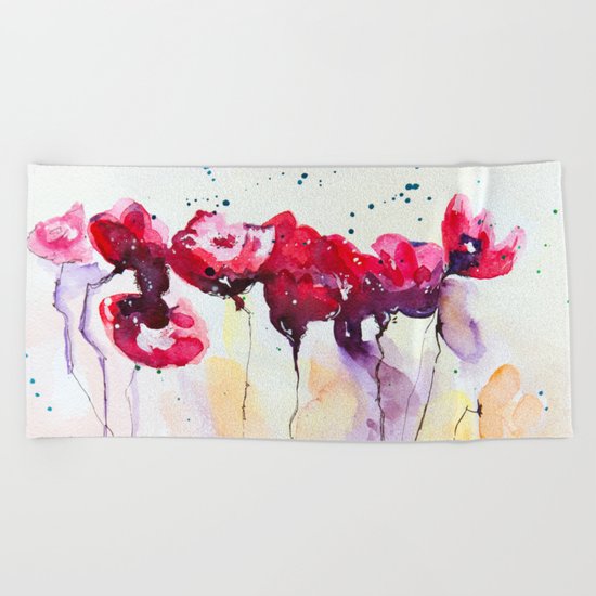 Flowers Beach Towel