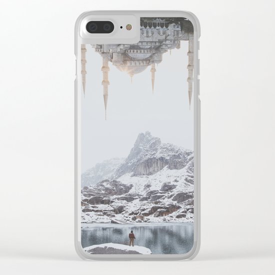 Between Earth & City III Clear iPhone Case