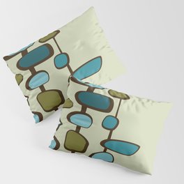 Mid Century Modern Baubles (teal) Pillow Sham