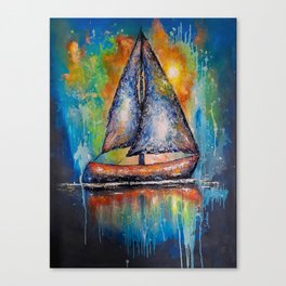 Abstract Boat Canvas Print