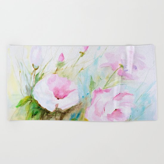 Roses Beach Towel