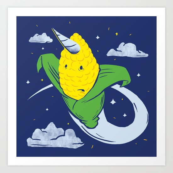 Uni-Corn Art Print