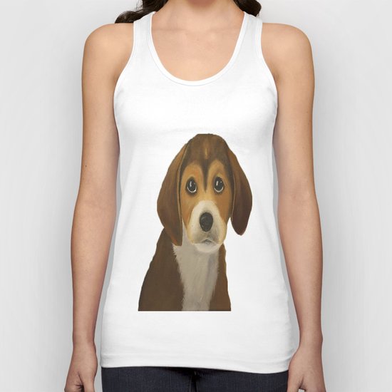 Cute Doggy Painting Unisex Tank Top