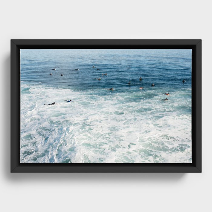 Wipe out Framed Canvas