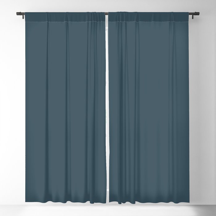 Dark Blue Grey Solid Color Pairs To Behr's 2021 Trending Color Nocturne Blue HDC-CL-28 Blackout Curtain