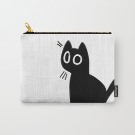 Slightly Emotional Black Cat Carry-All Pouch