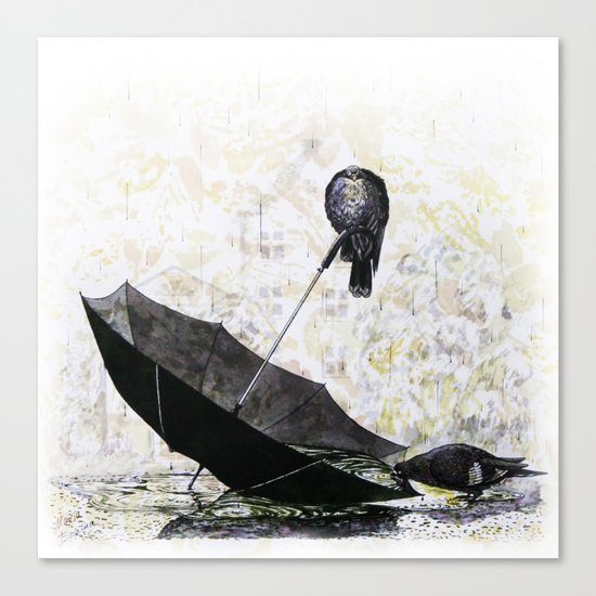 Pigeons Canvas Print