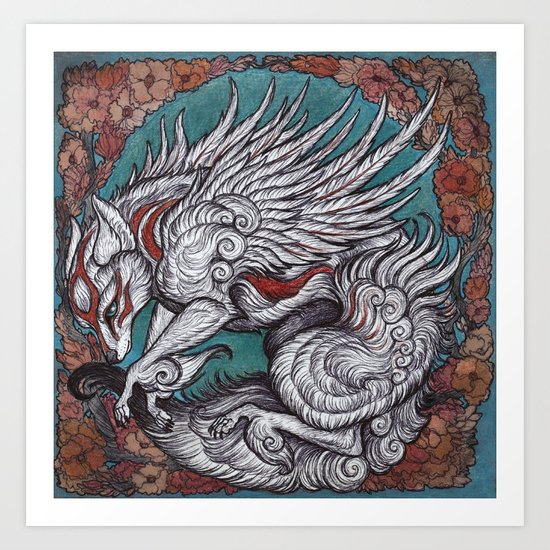 the sun Goddess Art Print