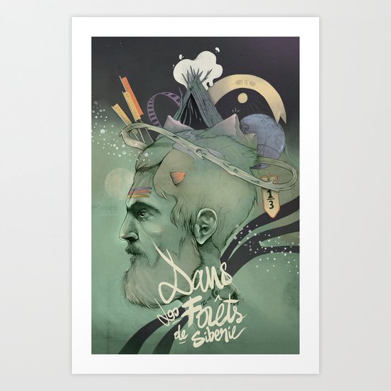 The traveler dreams Art Print