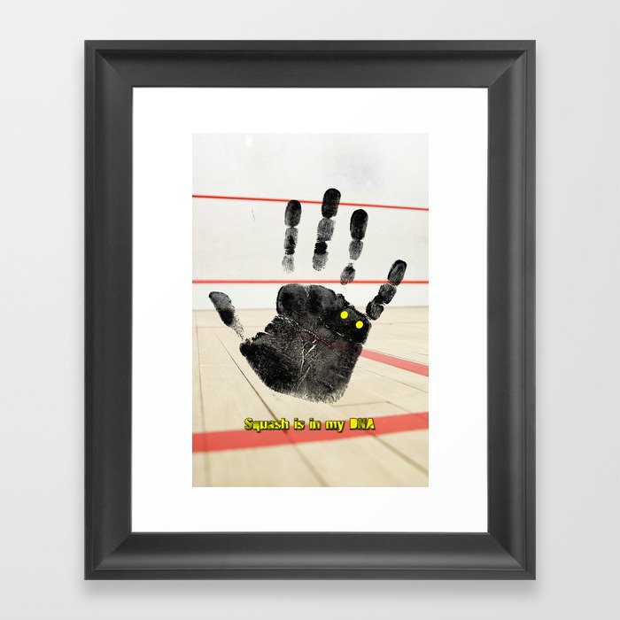 Squash is in my DNA Framed Art Print