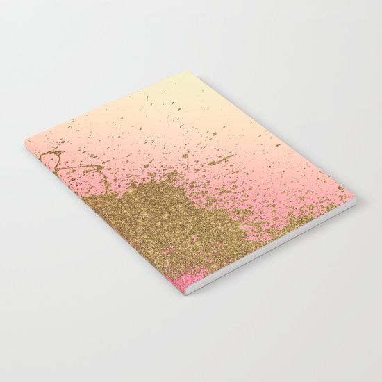 Golden pink shadows Notebook