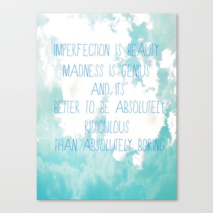 Imperfection Canvas Print