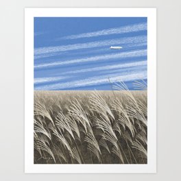 Susuki Grass Field (2022) Art Print