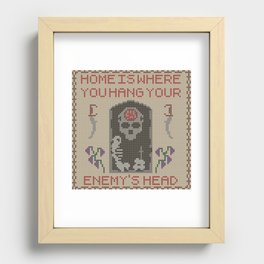 Home Is Where You Hang Your Enemy's Head Recessed Framed Print