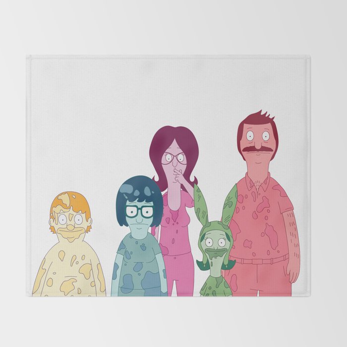 bob s burgers throw blanket by jackink society6