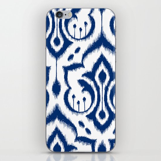 Ikat Damask Navy iPhone & iPod Skin
