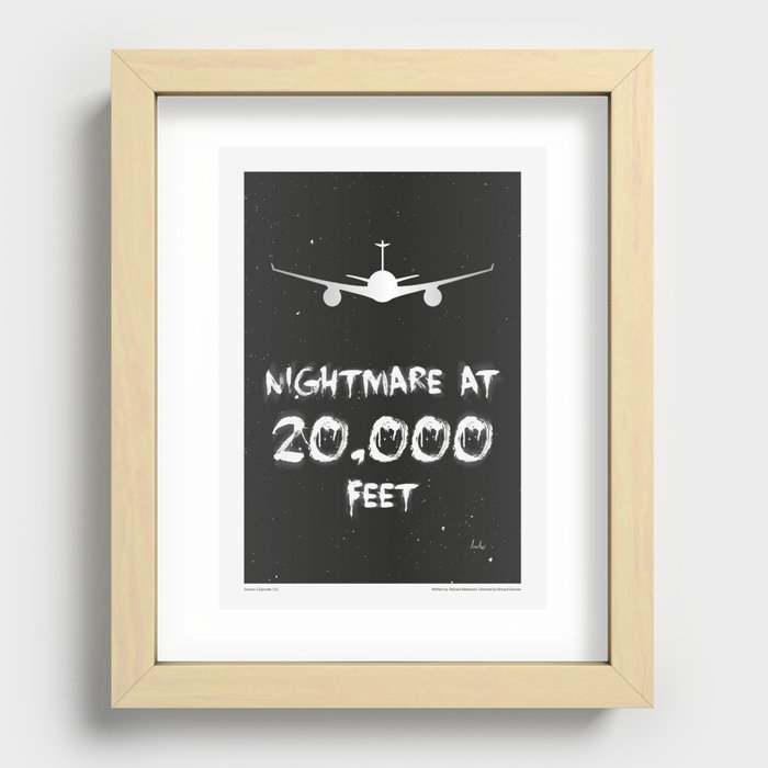 "The Twilight Zone" Nightmare at 20,000 Feet Recessed Framed Print