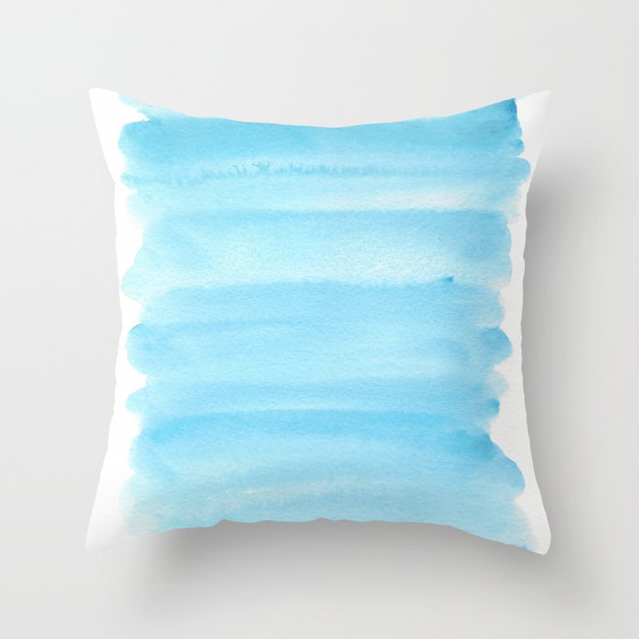  Minimalist Art Abstract Art Watercolor Painting Valourine Swatches 3 Throw Pillow