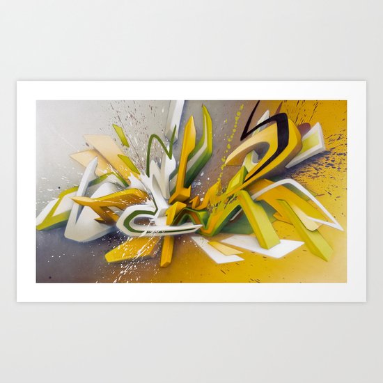 Auf der Lauer - Explosion Art Print