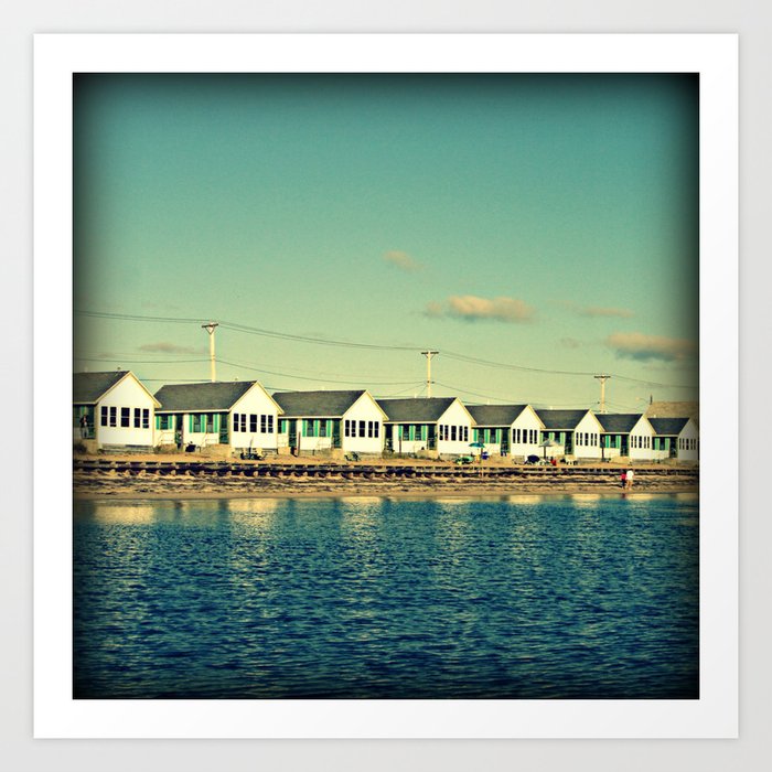 Days Cottages North Truro Cape Cod Art Print By Popkostudio
