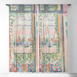 Henri Matisse - The Open Window Sheer Curtain