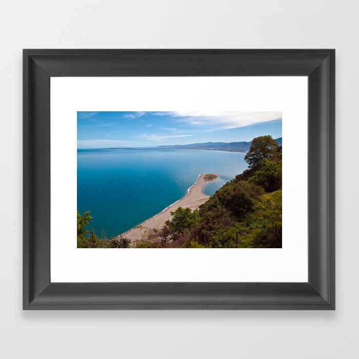 White Lagoon of Tindari on the Isle of Sicily Framed Art Print