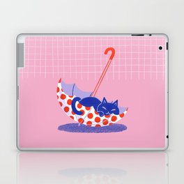 Umbrella Cat Laptop Skin
