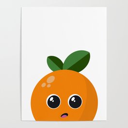 Whoa Orange Poster