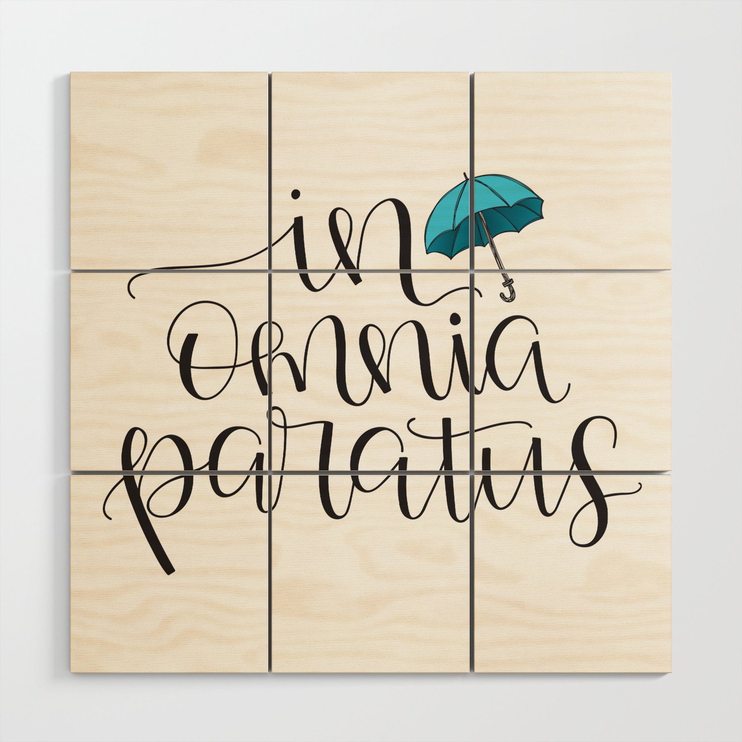 In Omnia Paratus Ready For Anything Gilmore Girls Quote Wood Wall Art By Litteinklings Society6