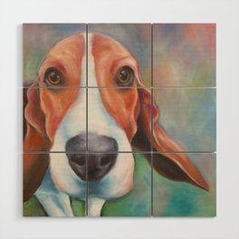 Curious beagle Wood Wall Art