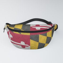 Flag of Maryland, in grungy vintage Fanny Pack