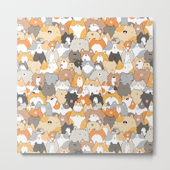 Cats, Kitties and a Spy Metal Print