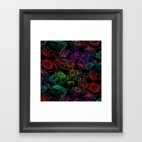 Hanging on the Telephone Framed Art Print