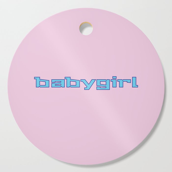 2000s y2k cyber tech quote baby girl Cutting Board