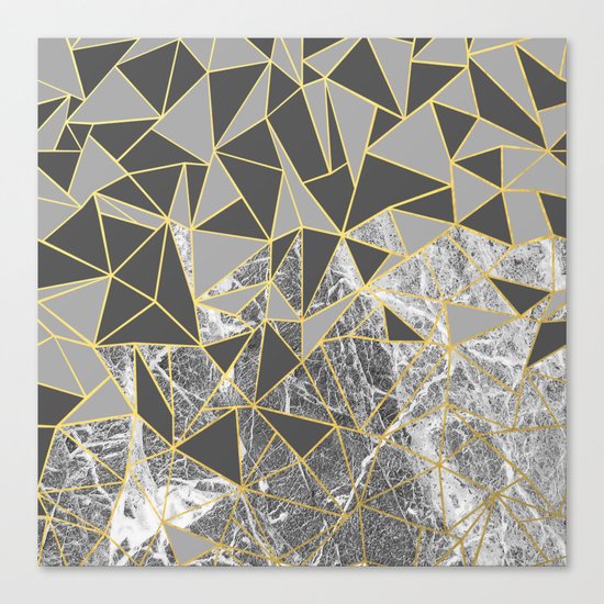 Ab Marb Grey Returned Canvas Print